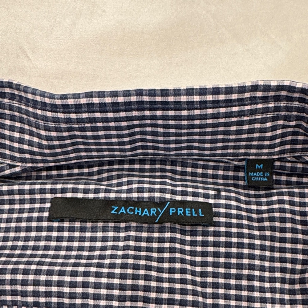 Zachary Prell Black and White Gingham Shirt - Picture 2 of 2